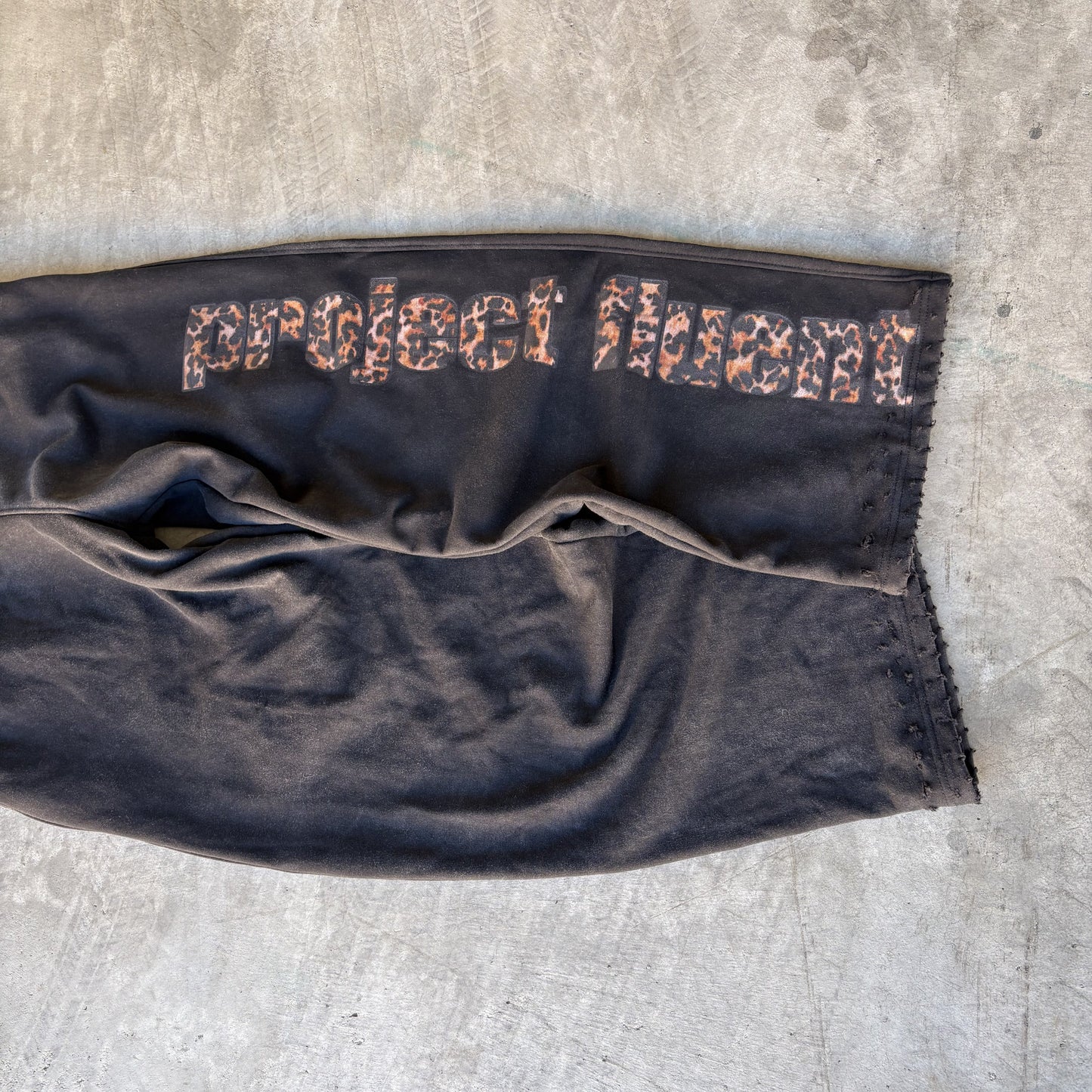 Leopard Sweatpants Black